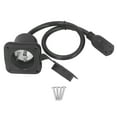 thumbnail image 2 of RV AC Power Inlet Plug, 15A Wear Resistance Rubber RV AC Port Plug 125V US Plug Flange Inlet  for Mobile Homes, 2 of 7
