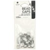 Blue Moon Bead Metal Swirl Caps, Silver, 120 Count, 8-12mm
