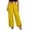 Yellow, variant on Tbopshirt Pants for Women Plus Size Fashion Solid Color Elastic Waist Pocket Pants,Blue,S-5XL