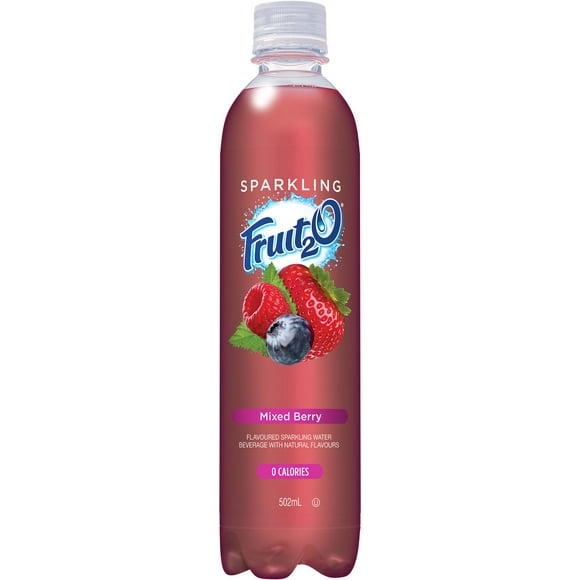 Fruit2O Sparkling Mixed Berry, 502 mL