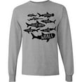 thumbnail image 3 of Inktastic Types of Sharks Long Sleeve T-Shirt, 3 of 5