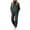 Gray, variant on Atkumj Knit Sets Two Piece Women Stylish Ribbed Mock Neck Long Sleeve and Wide Leg Pants Suits 2 Piece Set Casual Loose Solid Color Two Piece Sets for Women Fall S