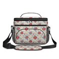 thumbnail image 2 of Lunch Box Pioneer Flower Floral Print Pattern Insulated Lunch Bag for Women Men,Medium Leakproof Lunchbox Cooler Bag Adjustable Strap,10 X 6.7 X 8 Inches, 2 of 6