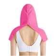 thumbnail image 3 of Haut à Capuche avec Protection Solaire pour Femmes, Manches 3/4, Col Rond, Séchage Rapide, Mode Décontractée, Vert Militaire, 3 of 6