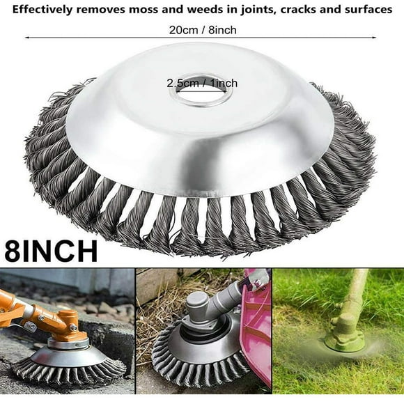 Hongchun Professional Brush Cutter Brush, Weed Brush, Weed Brush Head for Brush Cutter Brush Cutter Brush Head 8 inch (200mm)