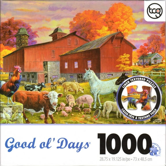 Barnyard Gathering 1000 Piece Puzzle