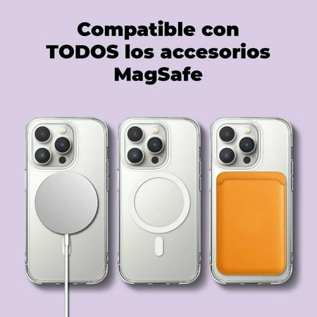 GENERICO Carcasa iPhone 14 PRO MAX Magsafe + Cargador Magsafe 15 W