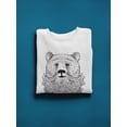 thumbnail image 3 of Hipster Bear With Beard Sweatshirt Men -Image by Shutterstock, Male x-Large, 3 of 4