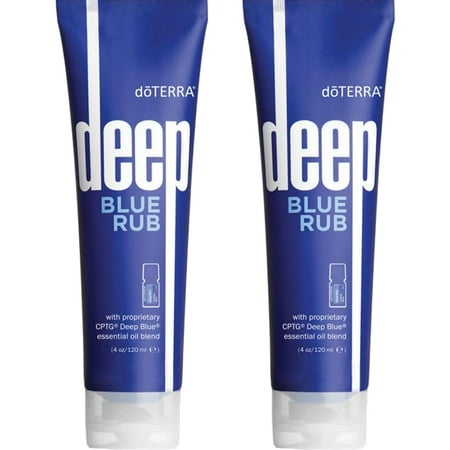 2Pack Genuine and New doTERRA Deep Blue Rub Essential Oil Blend Blue 4 oz