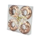 thumbnail image 5 of 4 adornos colgantes navideños de donut para celebrar Oro, 5 of 9