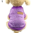 thumbnail image 2 of Walbest Pet Dog Classic Knitwear Sweater Warm Winter Puppy Pet Coat Soft Sweater Clothing for Small Dogs (XL, Purple), 2 of 7