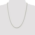 thumbnail image 5 of Solid 925 Sterling Silver 2mm Diamond-Cut Square Franco Necklace Chain - with Secure Lobster Lock Clasp 24", 5 of 6