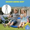 thumbnail image 5 of Swing Set for Backyard, SHINPT 2 in 1 Swing Set for Kids Ages 3-8, Toddler Swing Set with 1 Saucer Swing Seat and 1 Belt Swing Seat, Outdoor swing Set for Kids Playground, 5 of 9