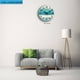 thumbnail image 3 of Reloj de Pared con TemáTica de Playa Relojes de Pared Azules Funciona con Pilas Silencioso, Sin Tictac, para el Hogar, Cocina, Sala de Estar, Oficina, 10 Pulgadas, 3 of 5