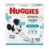 Huggies Simply Clean Scented Baby Wipes, 3 Flip-Top Packs (192 Wipes Total)