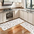 thumbnail image 3 of Kitchen Rugs Sets Of 2,White Cow Milk Strawberry Pattern Anti Fatigue Kitchen Mat Rugs Non Slip Washable,Decorative Kitchen Floor Mats for Kitchen,Sink,Laundry,17"X47", 3 of 5
