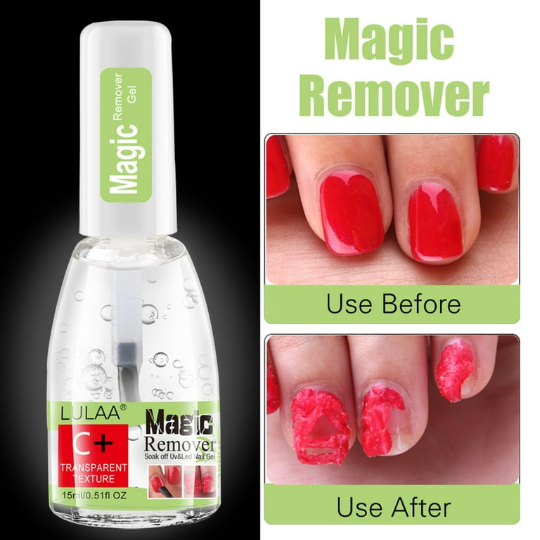 15Ml Magic Nail Polish Remover Burst Gel Fast Remover Soak Off Nail Cleaner  New
