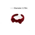 thumbnail image 4 of Caja de anillos de fresa para portador de anillos de boda - vitrina de joyería forrada de terciopelo con regalo romántico de San Valentín, 4 of 7