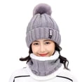thumbnail image 1 of Minnieouse Gorro de punto, cálido y elegante, esencial para invierno, varios colores, sombreros para mujer, gorros de invierno, gorro Sombreros gris, 1 of 6