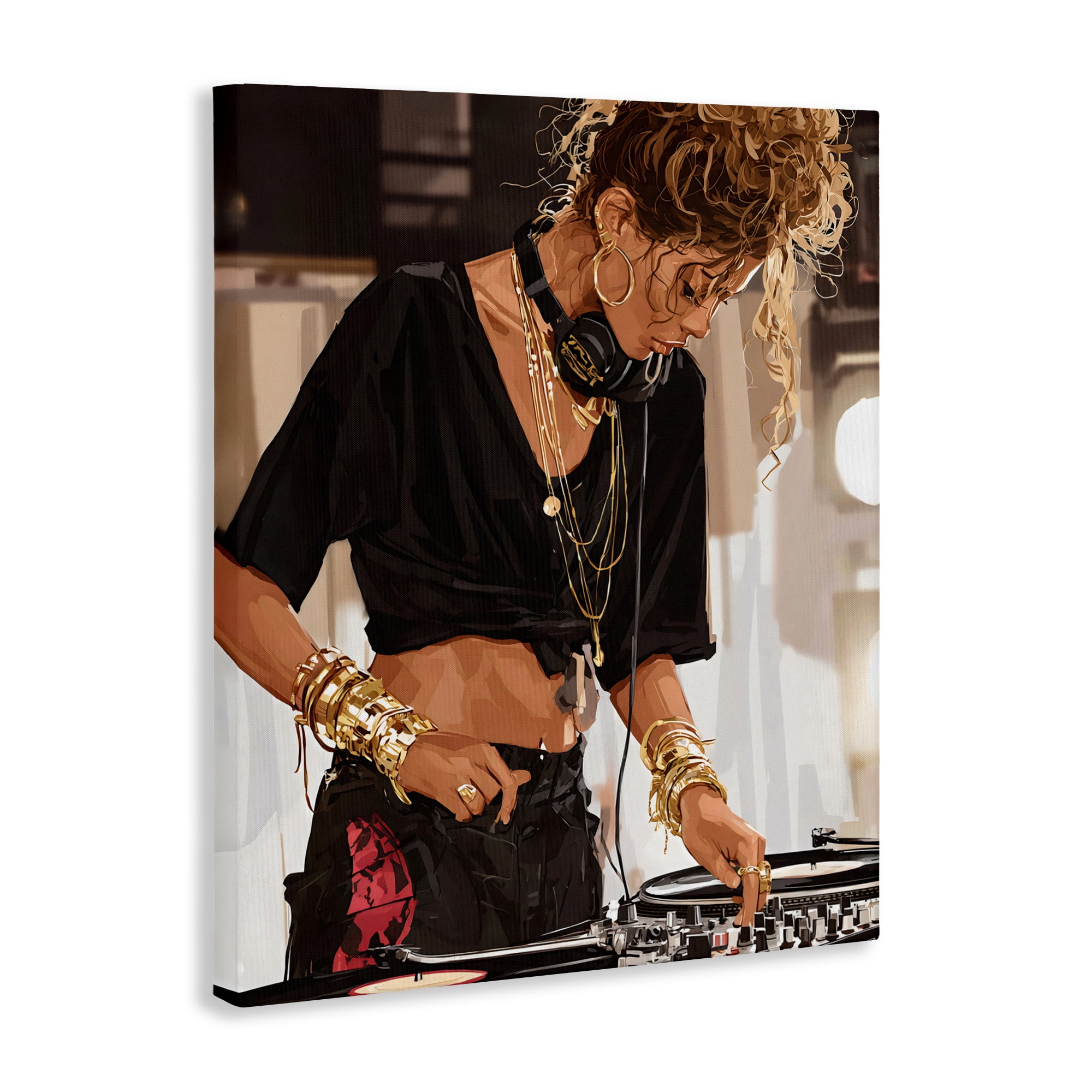 Stupell Industries Speaking Through Music DJ Canvas Wall Art, design by Franklyn Gregory