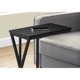 thumbnail image 2 of Mesa decorativa Monarch Specialties 25 H Negro Metal negro, 2 of 2