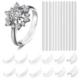 thumbnail image 1 of Visland 2 Set Ring Size Adjuster with Inner Spacer Clear Painless Flexible Reusable Universal Jewelry Fit Loose Finger Ring Spiral Reducer Spring Cord Kit, 1 of 7