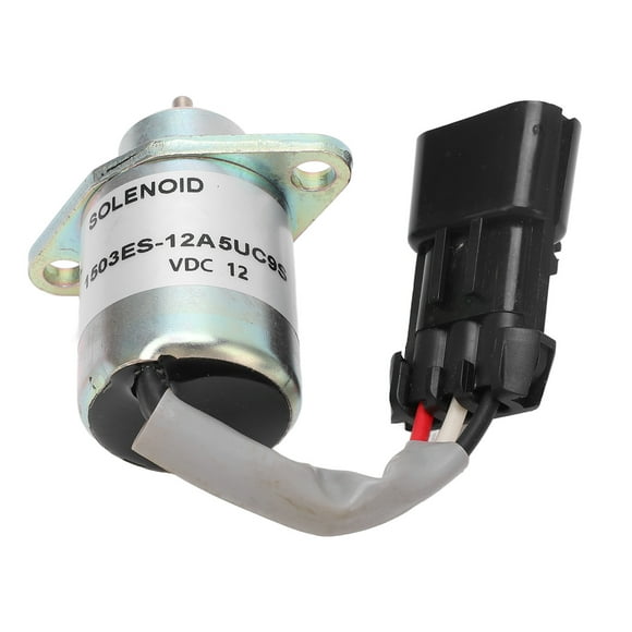 Shutdown Solenoid Valve 1503ES 12A5UC9S Engine Fuel Shut Off Stop Solenoid Valve for Kubota 12V DC