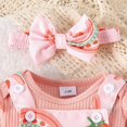 thumbnail image 7 of CAICJ98 Baby Girl Clothes Fall Winter Outfit Long Sleeve Ruffle Romper Cute Print Skirt Bow Headband 3 Pcs Set,Size 3-6 Months, 7 of 7