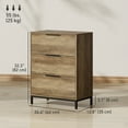 thumbnail image 3 of HOMCOM Dresser for Bedroom with 3 Drawer, Chest of Drawers, Natural, 3 of 10