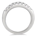 thumbnail image 2 of SZUL Women's 1/2 Carat TW Nine Stone Diamond Wedding Band in 10K White Gold  (J-K-L Color, I2-I3 Clarity), 2 of 3