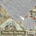 thumbnail image 7 of Hasoo Large Indoor Washable Area Rug 10' x 13' Floral Rugs for Living Room Geometric Throw Floor Mats Non-Slip Accent Carpet Colorful, 7 of 7