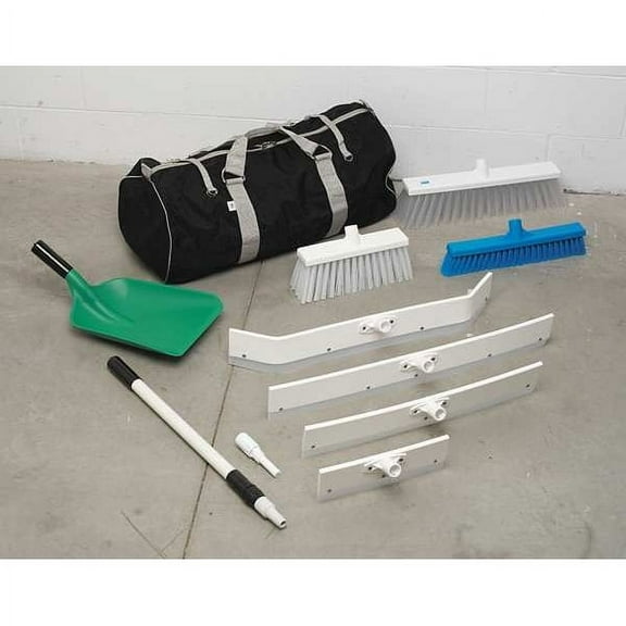 Remco 12 in Sweep Face Broom Head, Stiff, Synthetic, White 29155