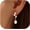 Style C Gold one size, variant on Pearl Earrings for Women, 14k Gold Plated Trendy Diamond Pearl Drop Earrings Bridal Shower Gifts Wedding jewelry for Women