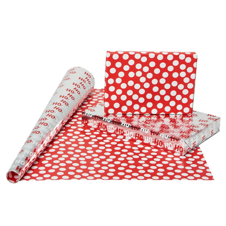 60 Sheets Christmas Tissue Wrapping Paper | Peppermint Candy Cane Stripe Print | 14x20 Inches For Gifts & Crafts