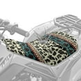 thumbnail image 2 of Renewold Waterproof ATV Seat Cover 25.2x10 Inch, Universal 4 Wheeler Seat Cover Stretch Fit for Honda/Yamaha/Polaris, Elastic Edge Mud/Snow Protector, Heavy Duty, American Tribal Cow Print Beige, 2 of 7