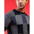 thumbnail image 6 of Men Blue Checked Pullover Sweater, 6 of 7