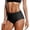 Black, variant on XINXIAOO Bikini Bottoms for Women Mid Waisted Full Coverage Swim Quick Dry Swim Briefs, Size S