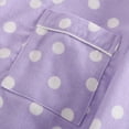 thumbnail image 5 of Lixiuxyad Long Sleeve Satin Pajama Set Flannelette Women's Nightgown Homewear Cartoon Long Sleeve Pants Set, 5 of 6