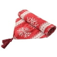 thumbnail image 2 of Nappe de Noël en Coton Chemin de Table Nappe Drapeau de Table Tapis de Table Longue Nappe Carrée Décorations de Restaurant Fournitures (Rouge Flocon de Neige), 2 of 8