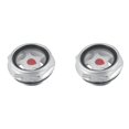 thumbnail image 1 of 2 Pcs 26mm Male Threaded Metal Air Compressor Oil Level Sight Glass, 1 of 2