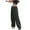 !Green, variant on Womens Parachute Pants Y2K Wide Leg Cargo Sweatpants Drawstring Waist Jogger Pants with Pockets Loose Cargo Pants Multi Pocket Waist Nose Buckle Slim Straight Woven Casual Pants Black L