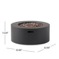 thumbnail image 3 of Reign Metal Outdoor 40,000 BTU Circular Fire Pit (No Tank Holder), Dark Gray, 3 of 7