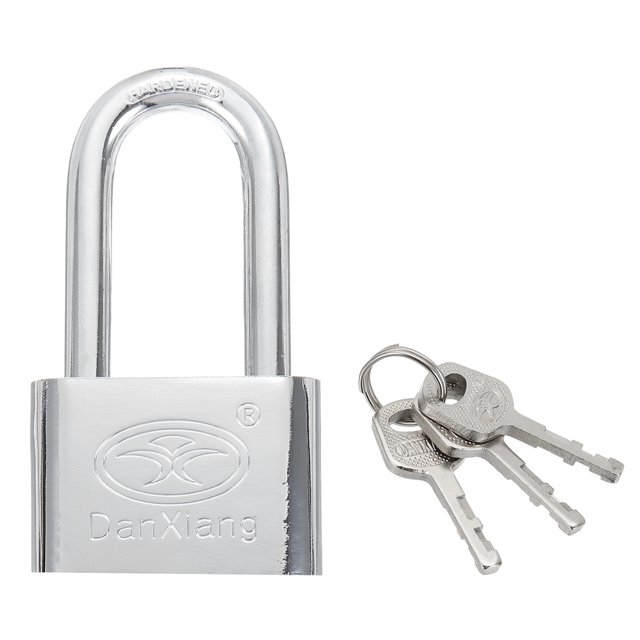 Uxcell Keyed Padlock Wide Body Steel Pin Tumbler Marine Padlocks Keyed Different for Outdoor Use 2.4" (109mm)