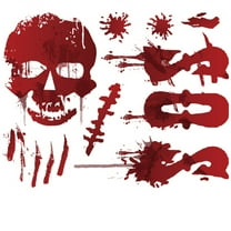 BNNG Halloween Window Cling Sticker, Bloody Handprint for Home Party Supplies Shop Window Glass Display Decoration Scary Halloween Party Indoor/Outdoor Decoration