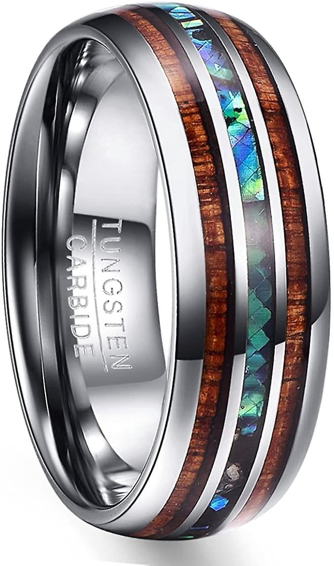 Paula & Fritz® - Anello da Donna in carburo di tungsteno Spazzolato, Misura 49-70 (22,3), Colore: Argento e Oro Arcobaleno, 6 mm di Larghezza e tungsteno, 49 (15.6), Colore: Argento/Oro