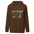 thumbnail image 3 of Christmas Sweatshirts for Women Christmas Women'S Casual Hoody Y K Printed Loose Tops Pullover Crew Neck Long Sleeve Hoody Blouse Christmas Hoodie Coffee L, 3 of 5