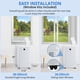 thumbnail image 2 of Aire acondicionado portátil 14.000 BTU 4 en 1 - Enfría, deshumidifica, ventila, modo sueño - Silencioso, temporizador 24H, control remoto, kit ventana - Hasta 65 m² - Uso en dormitorio, oficina, 2 of 6