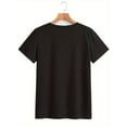 thumbnail image 2 of Women's "It's Love Time" Cupid & Heart Graphic Tee - Casual Black Round Neck Short Sleeve Top, Perfect Valentine's Day Gift, Casual Wear|Playful Des Tee Tee For Adult, Men, Women, Teen, Teenager, Ad, 2 of 5