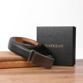 thumbnail image 6 of GAEKEAO Ratchet Belt for Men Genuine Leather 1 3/8" - Micro-Adjust Buckle Trim to Fit Dress Belt Casual to Formal Gift Boxed, 6 of 9