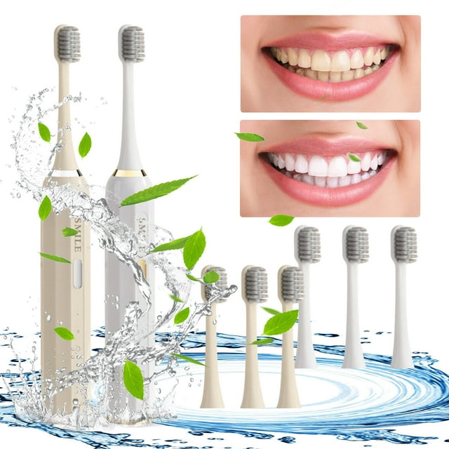 Vaidha Tête de Brosse de Rechange à Poils Souples Brosse à Dents Rechargeable Version pour Adulte